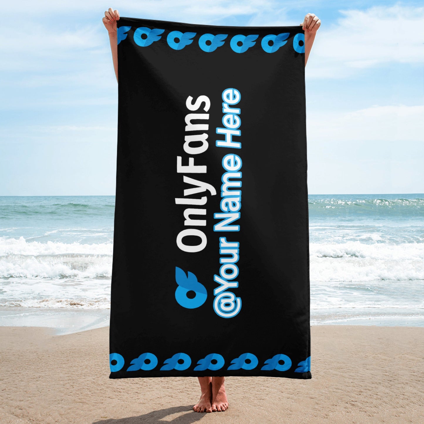 Onlyfans Custom Dive into Personalized Pleasure: Your Name, Your Game Towel | Pool Towel | Logo towel | Beach Towel | Luxury Towel Attire T LLC