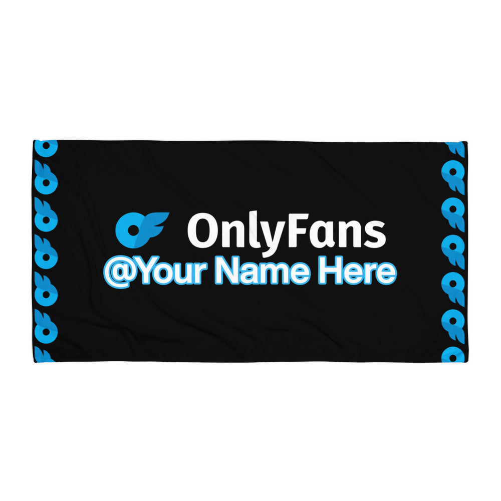 Onlyfans Custom Dive into Personalized Pleasure: Your Name, Your Game Towel | Pool Towel | Logo towel | Beach Towel | Luxury Towel Attire T LLC