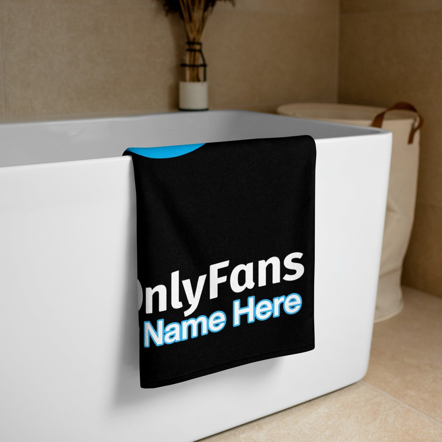 Onlyfans Custom Wrap Yourself in Luxury: Personalized Onlyfans Name Logo Towel | Beach Towel | Pool Towel | Quick Drying Towel | Attire T LLC
