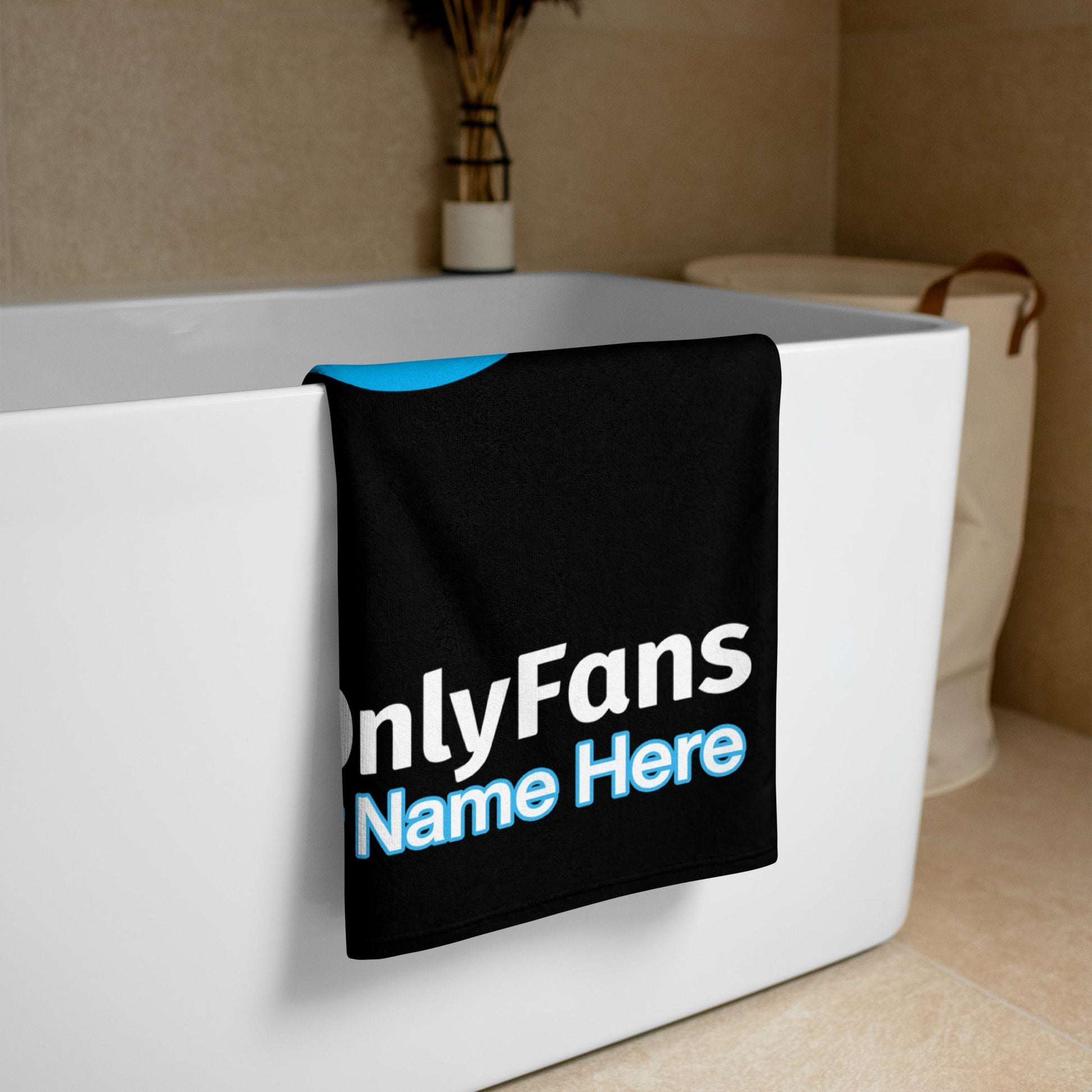 Onlyfans Custom Wrap Yourself in Luxury: Personalized Onlyfans Name Logo Towel | Beach Towel | Pool Towel | Quick Drying Towel | Attire T LLC
