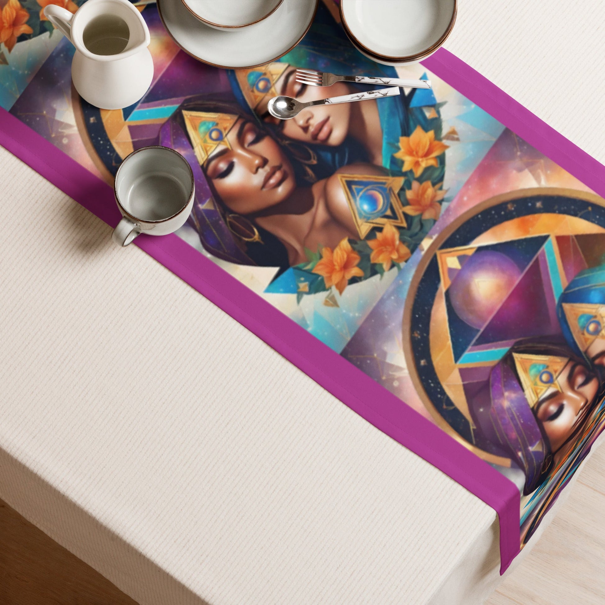 Starry Affection: Queens of the Lesbian Lunar Realm Table runner Attire T LLC