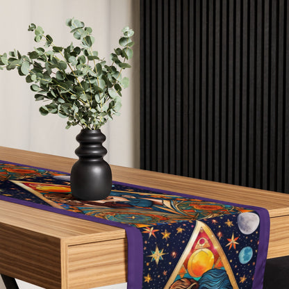 Mystical Union Sun & Moon Lovers Table Runner by ATTIRET
