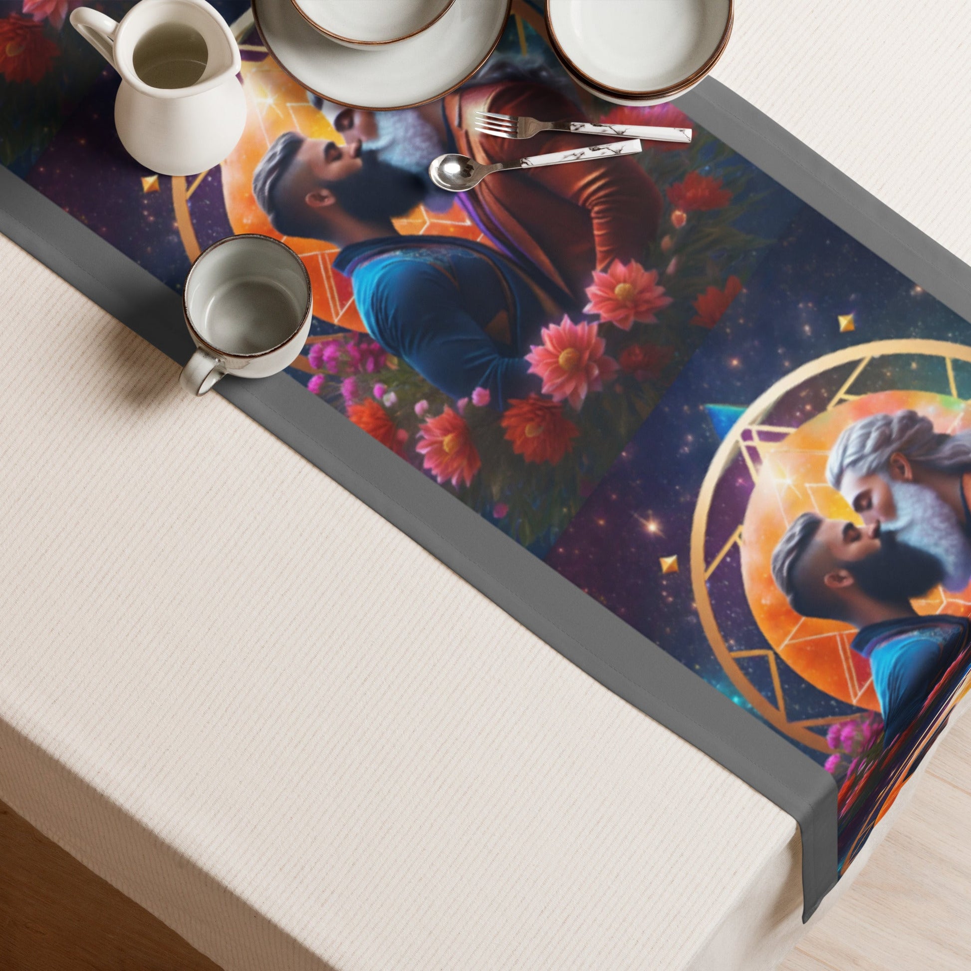 Divine Union:Timeless Gay Lovers Table runner Attire T LLC