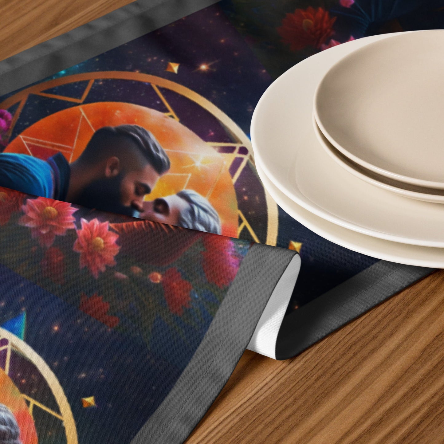 Divine Union:Timeless Gay Lovers Table runner Attire T LLC