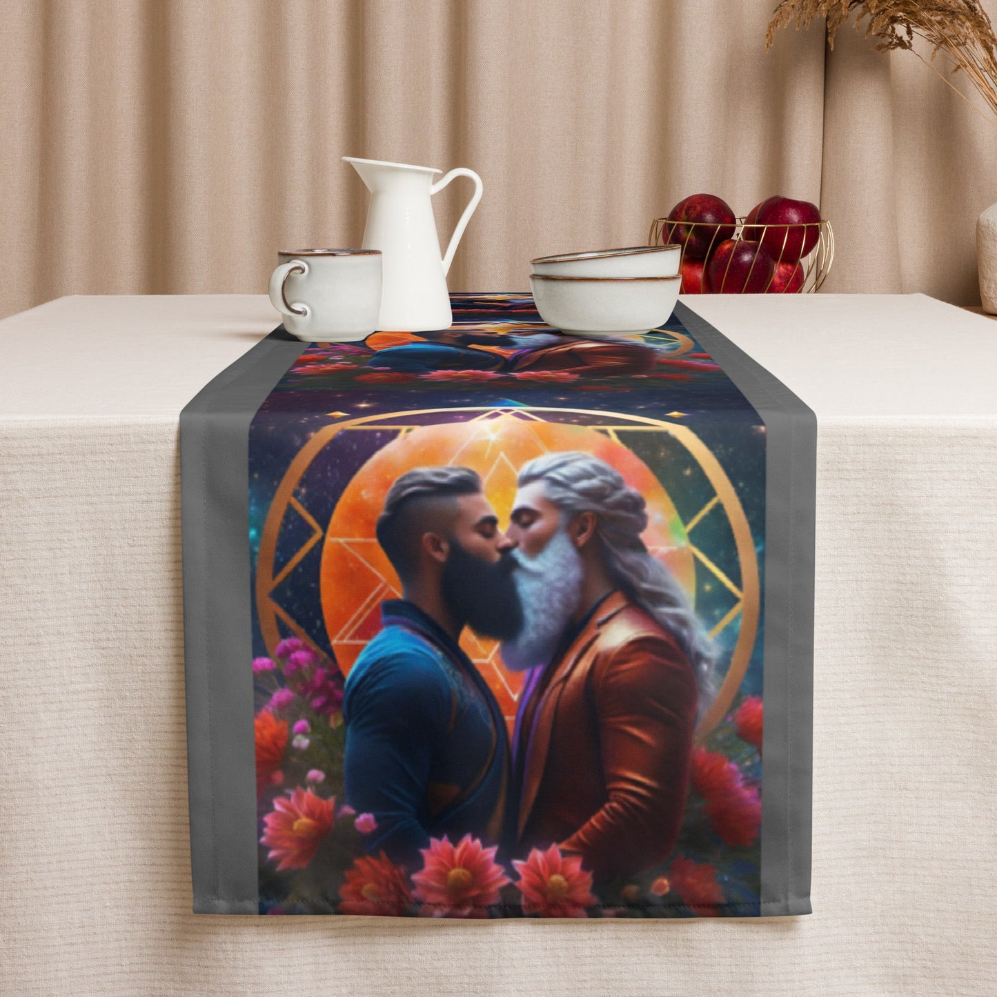 Divine Union:Timeless Gay Lovers Table runner Attire T LLC