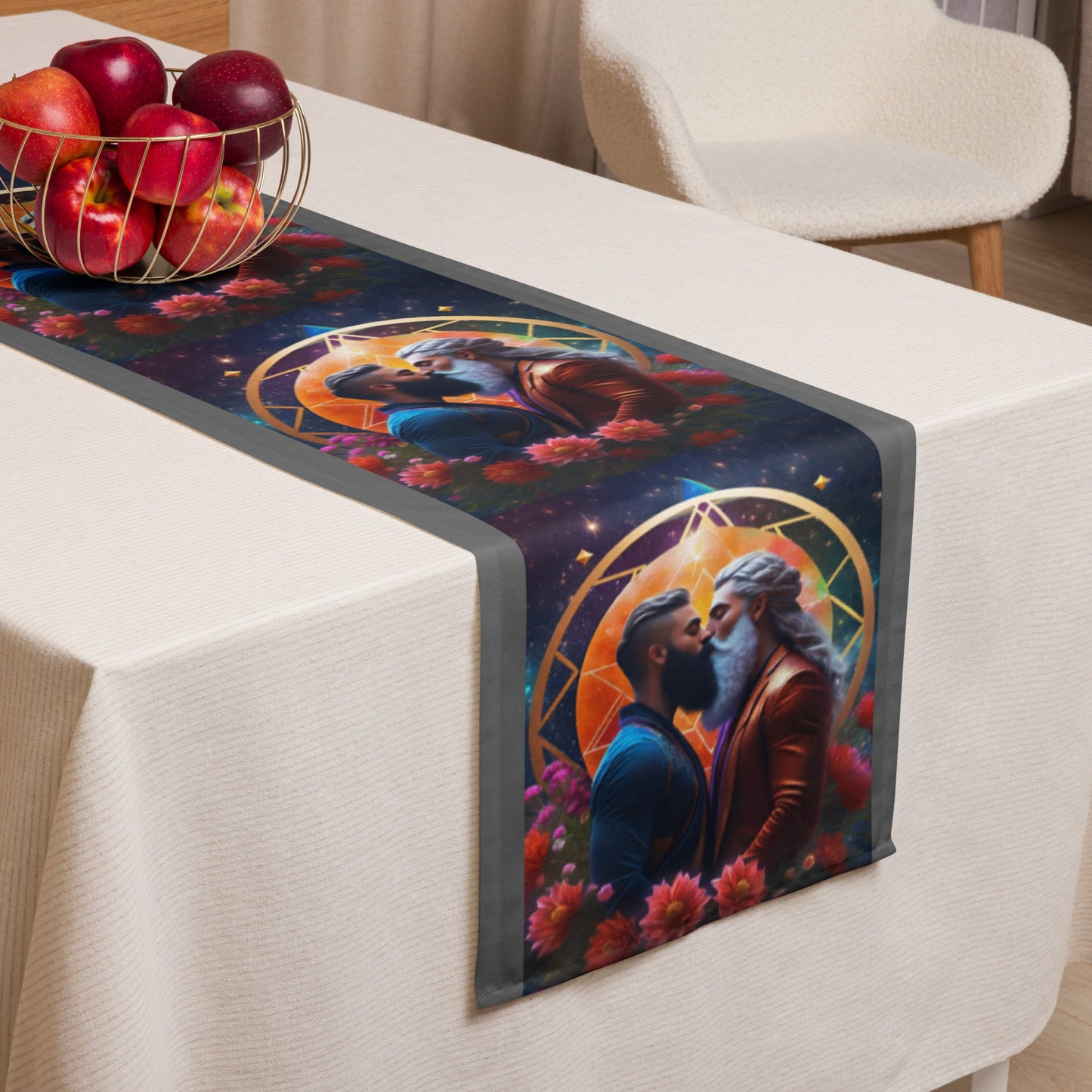 Divine Union:Timeless Gay Lovers Table runner Attire T LLC