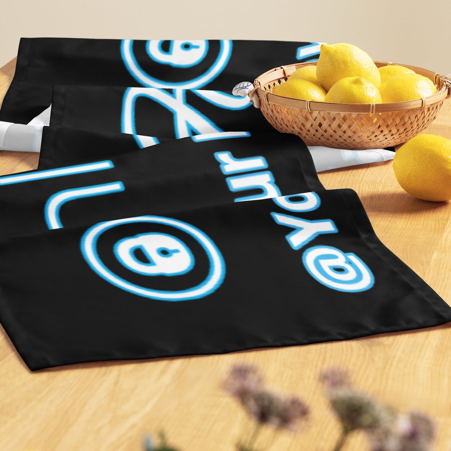 Onlyfans Personalized Custom Table Runner ( Blk) Customized Name Attire T LLC