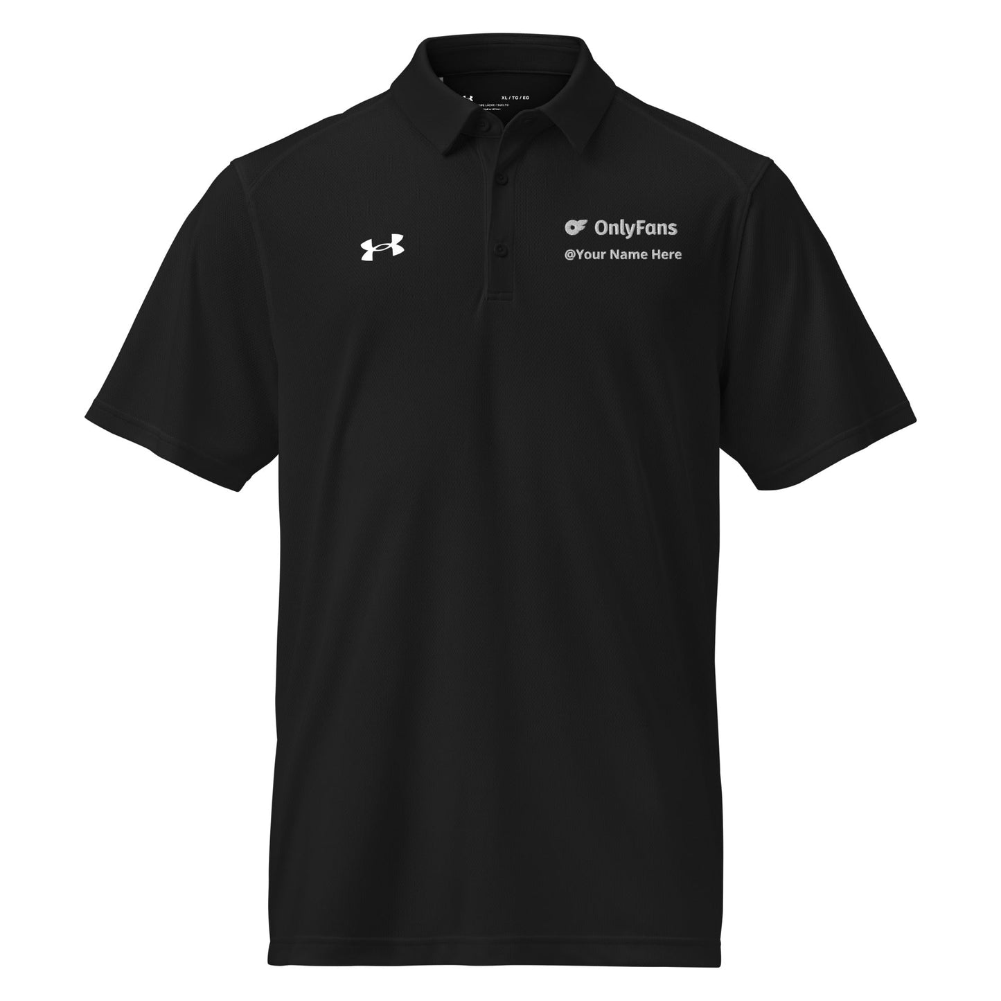 OnlyFans Personalized Custom Name The OnlyFans MVP Polo: Personalized Pleasure Edition Under Armour® men's polo Attire T LLC