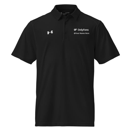 OnlyFans Personalized Custom Name The OnlyFans MVP Polo: Personalized Pleasure Edition Under Armour® men's polo Attire T LLC