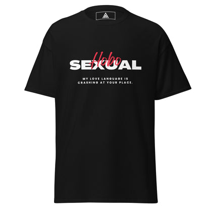 Hobosexual My Love Language Is Crashing at Your Place unisex T-shirt