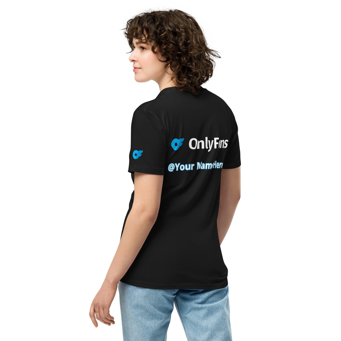 Onlyfans Custom Personalized Name Logo Unisex premium t-shirt | Adult Content Creator Shirt | Men Women Attire T LLC