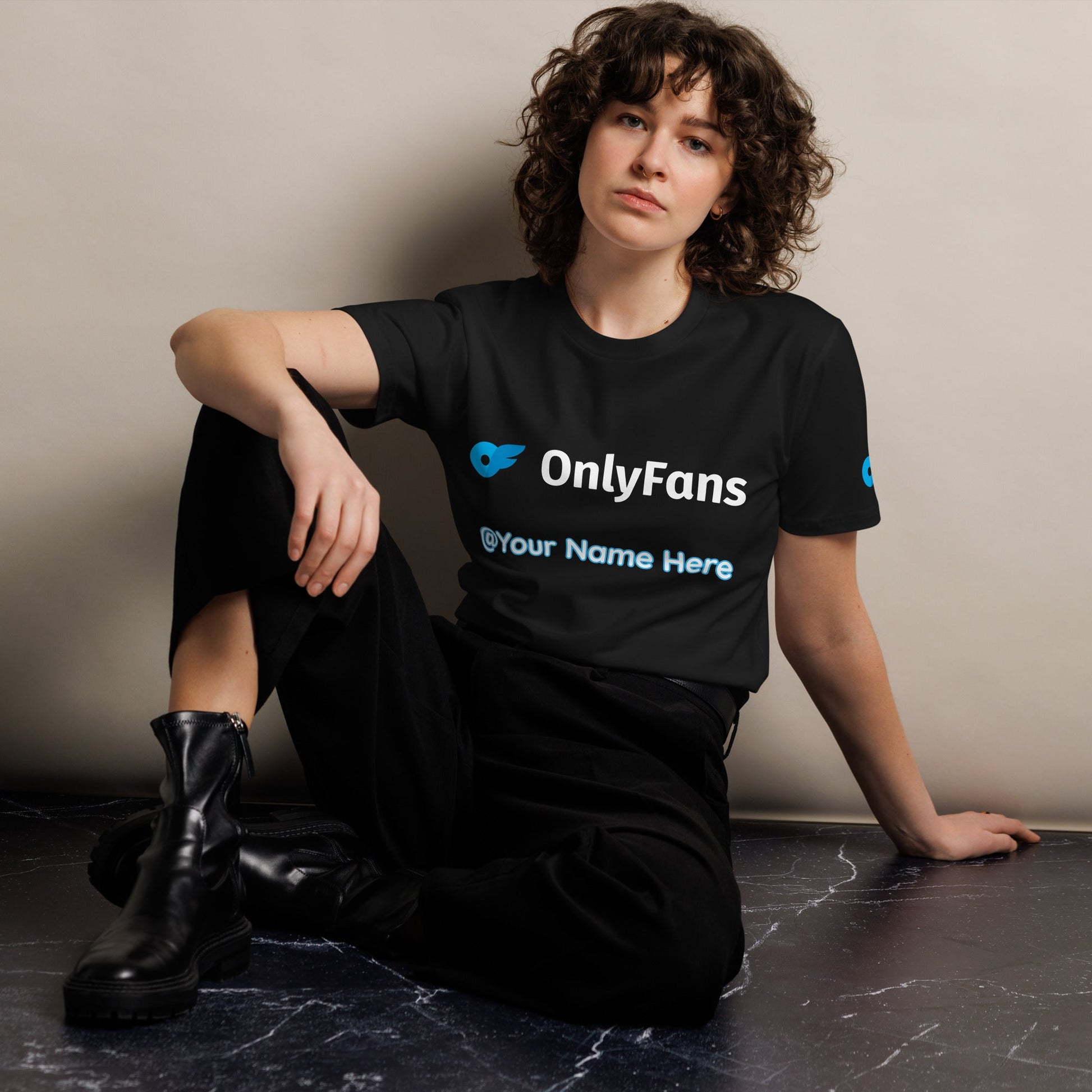 Onlyfans Custom Personalized Name Logo Unisex premium t-shirt | Adult Content Creator Shirt | Men Women Attire T LLC