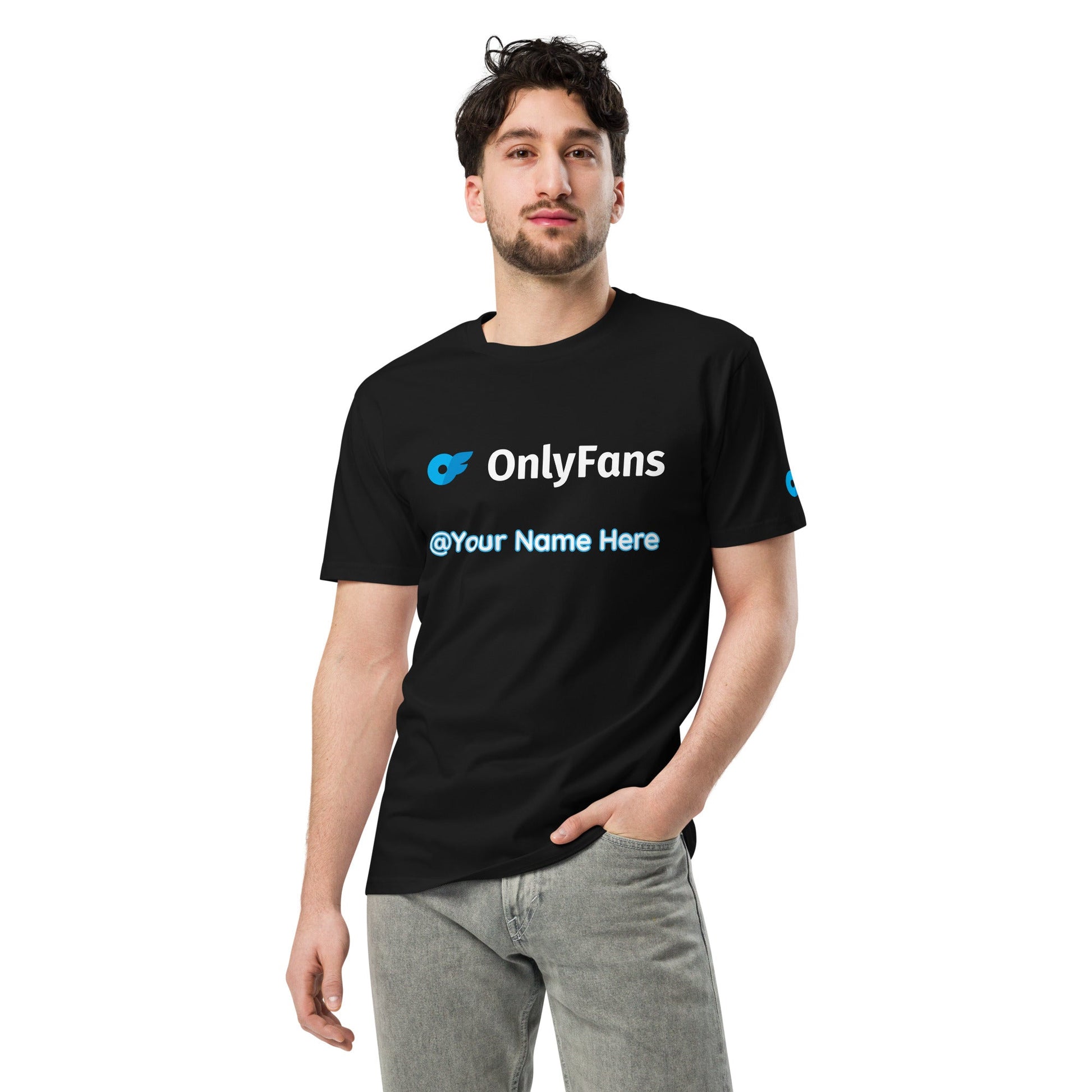 Onlyfans Custom Personalized Name Logo Unisex premium t-shirt | Adult Content Creator Shirt | Men Women Attire T LLC