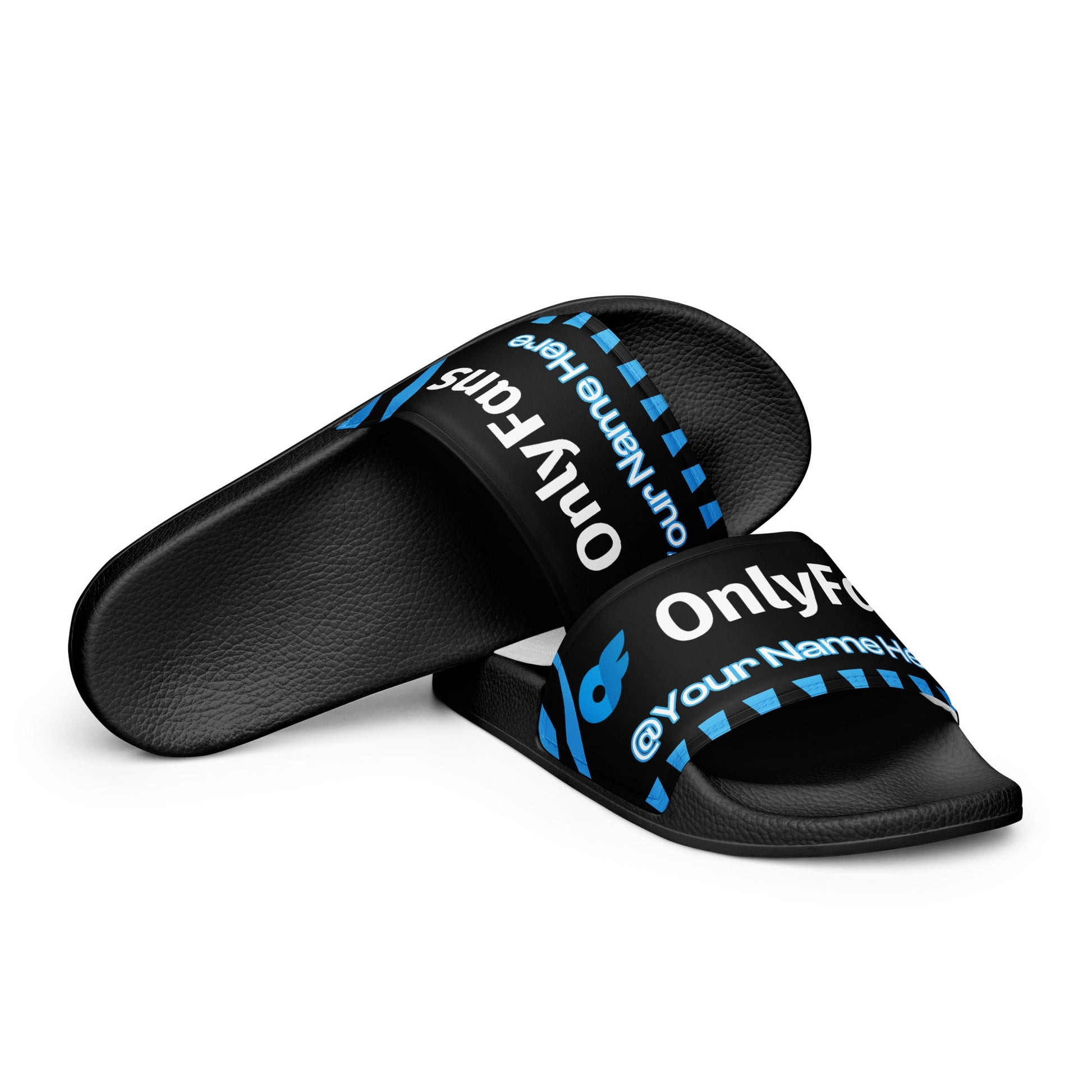 Onlyfans Personalized Slide into Sexy Custom Women's slides sandals slippers Attire T LLC