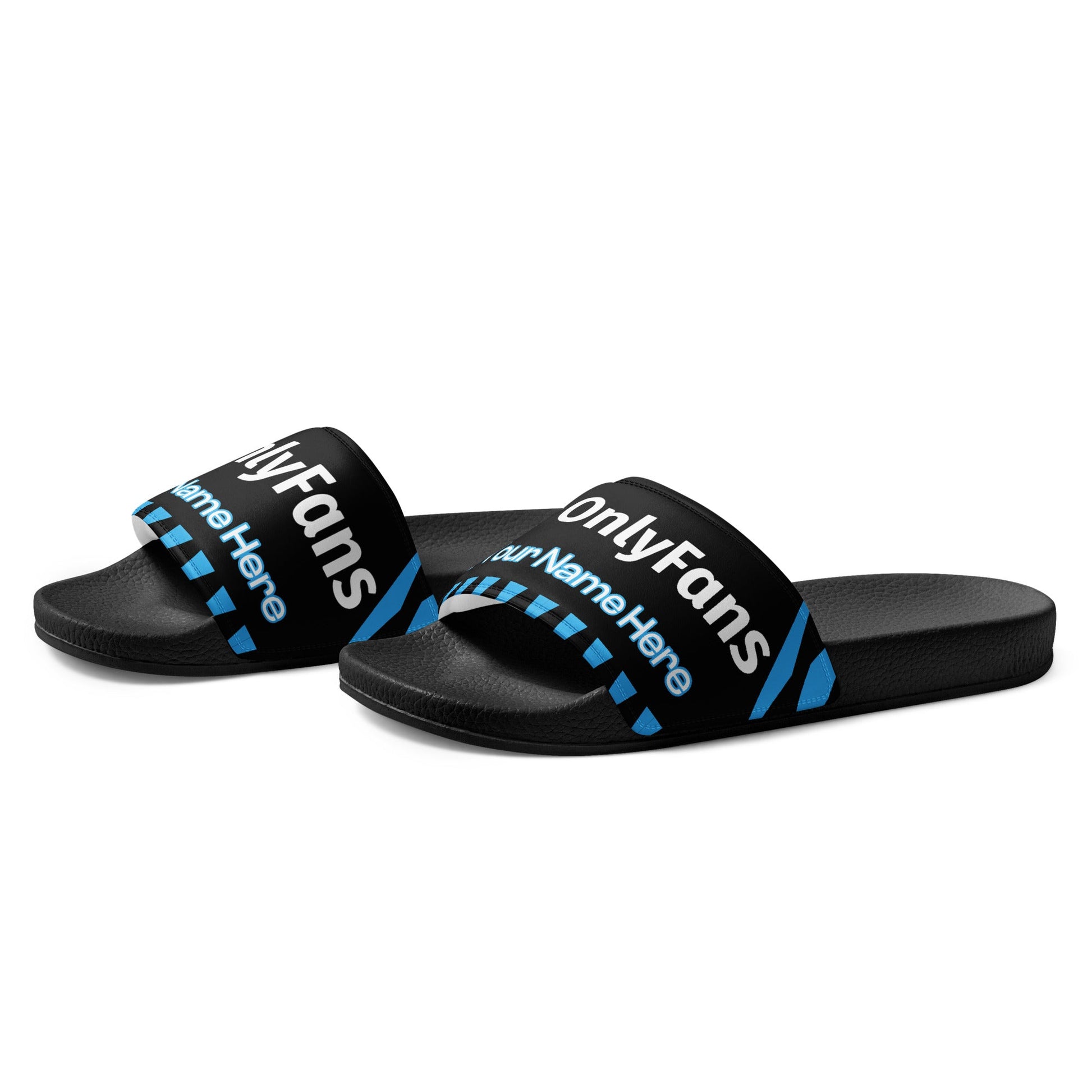 Onlyfans Personalized Slide into Sexy Custom Women's slides sandals slippers Attire T LLC