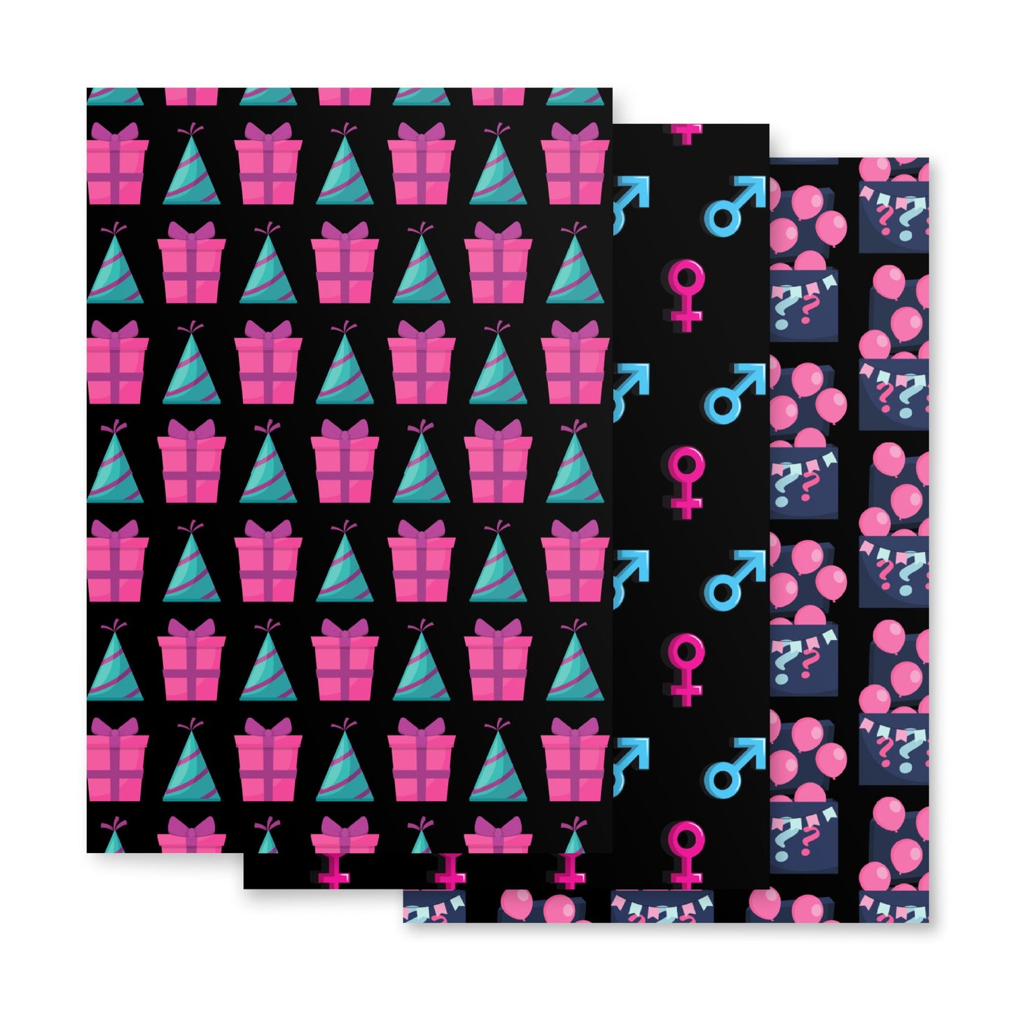 Baby Reveal Baby Shower Party Theme Gift wrap Luxury Premium Wrapping paper sheets Attire T LLC