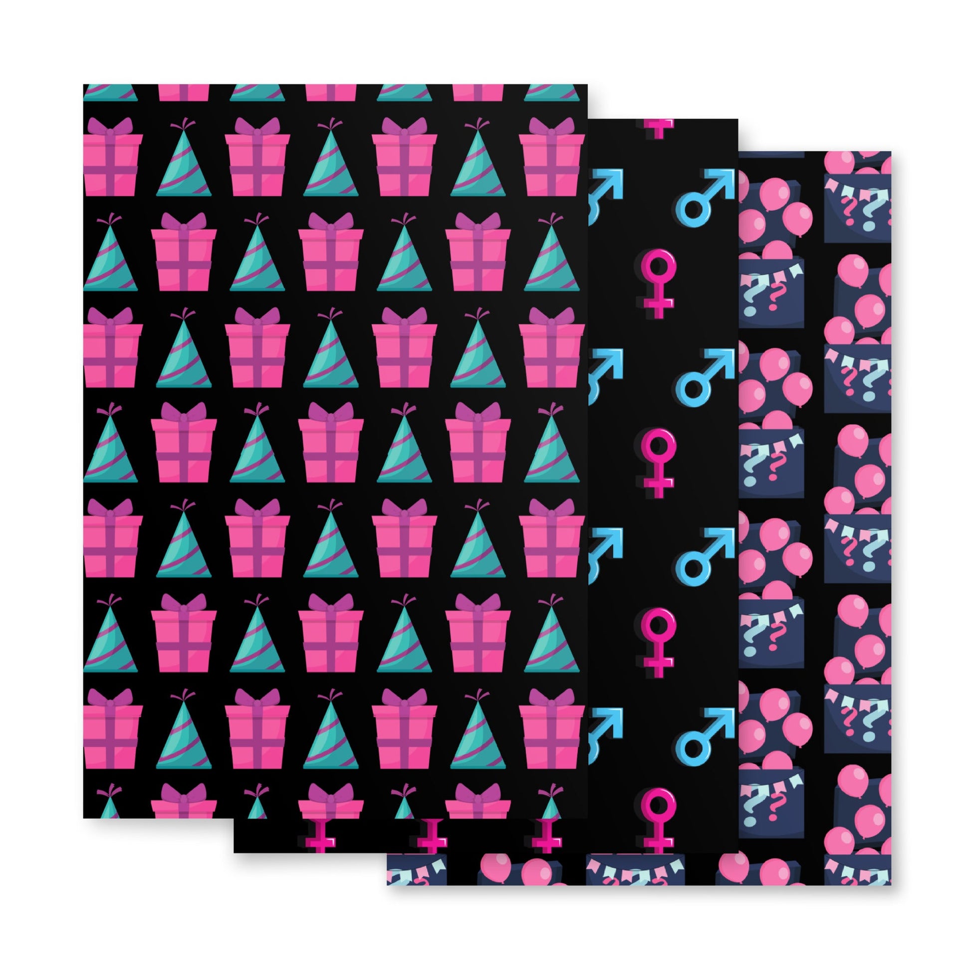 Baby Reveal Baby Shower Party Theme Gift wrap Luxury Premium Wrapping paper sheets Attire T LLC