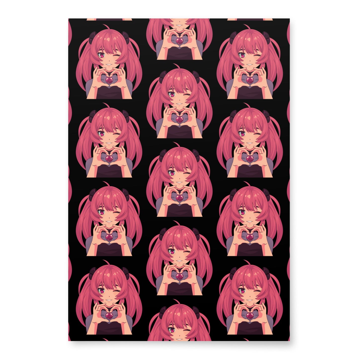 Custom Gifts Premier Wrapping Paper Harajuku Cute Japanese Style Anime Cartoon Girls Gift Wrap Cool Unique Wrapping paper sheets Attire T LLC