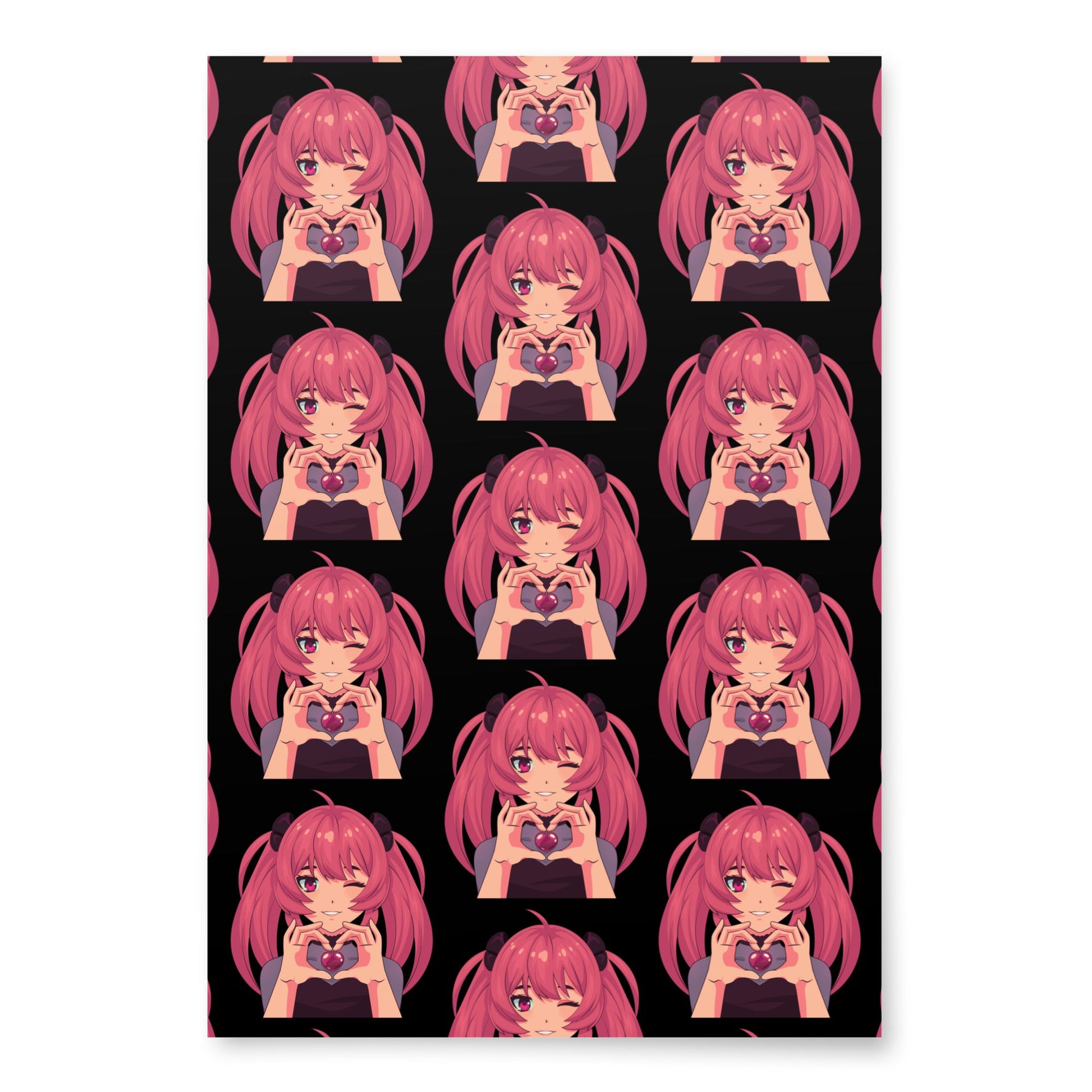 Custom Gifts Premier Wrapping Paper Harajuku Cute Japanese Style Anime Cartoon Girls Gift Wrap Cool Unique Wrapping paper sheets Attire T LLC
