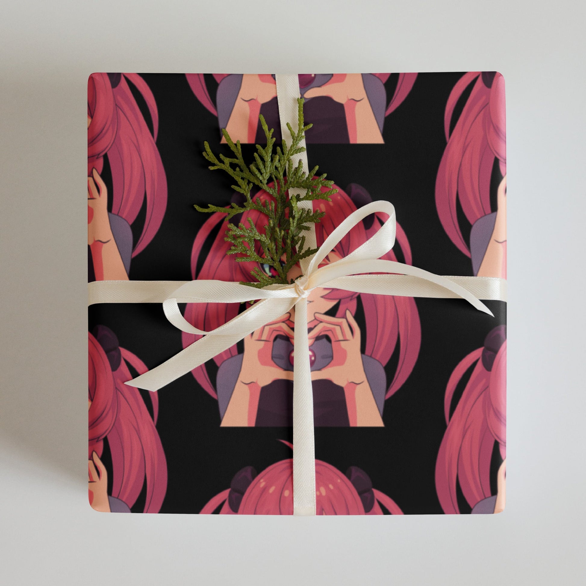 Custom Gifts Premier Wrapping Paper Harajuku Cute Japanese Style Anime Cartoon Girls Gift Wrap Cool Unique Wrapping paper sheets Attire T LLC