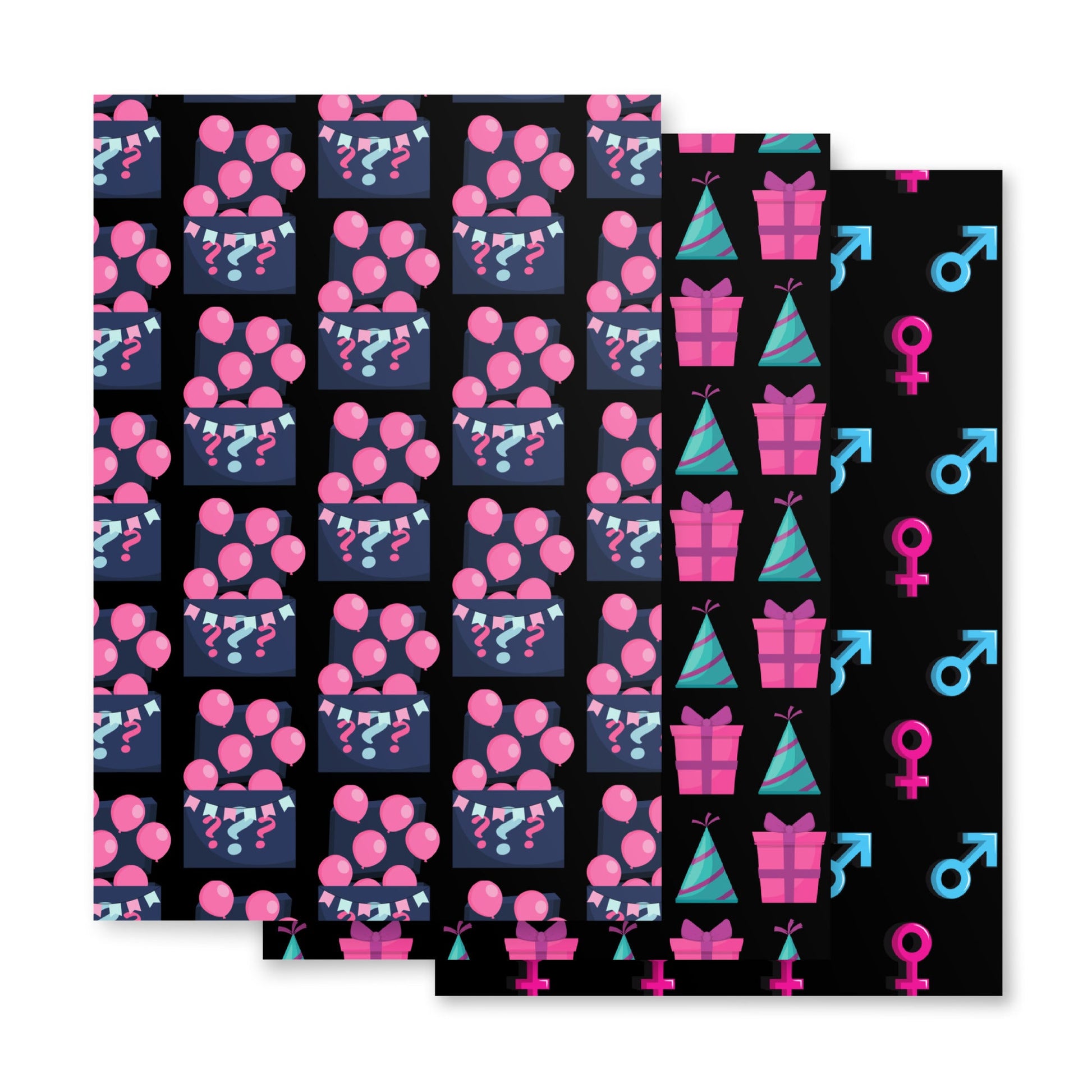 Baby Reveal Baby Shower Party Theme Gift wrap Luxury Premium Wrapping paper sheets Attire T LLC
