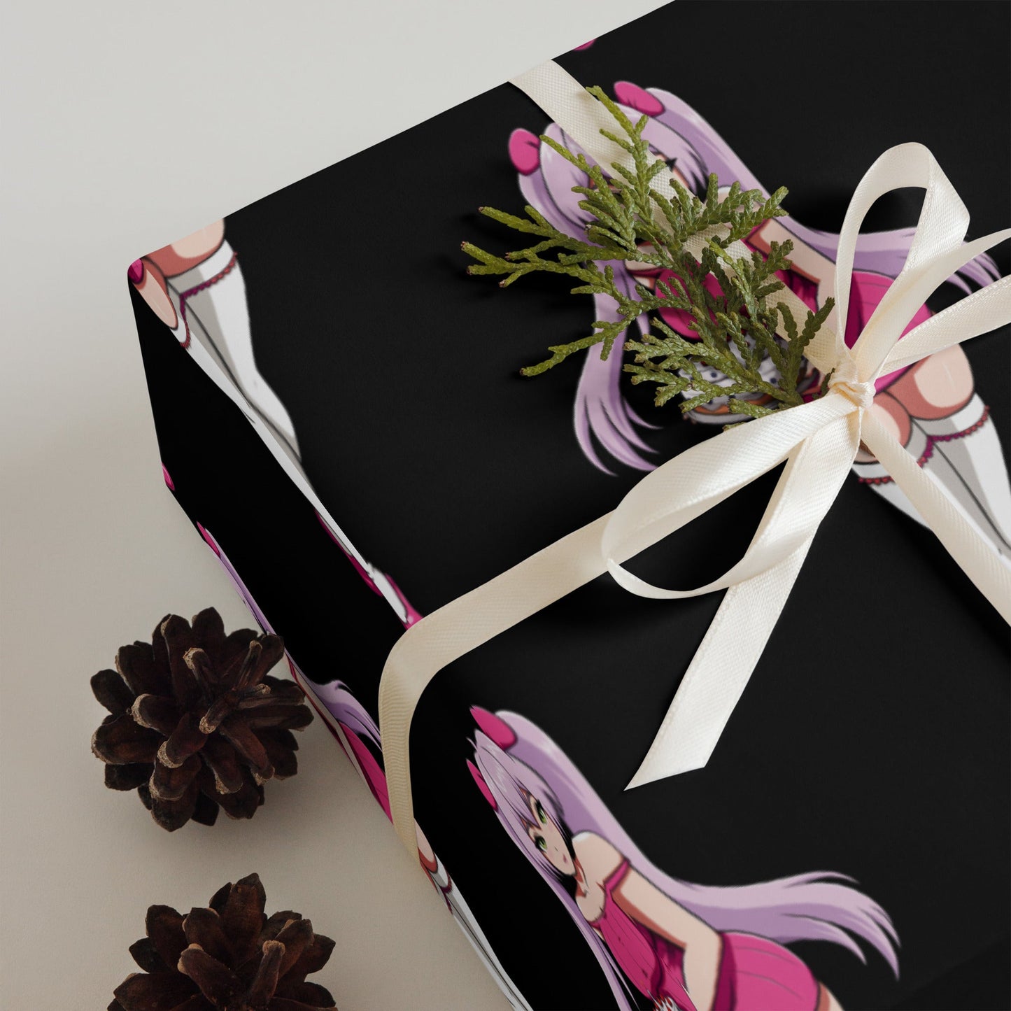 Custom Gifts Premier Wrapping Paper Harajuku Cute Japanese Style Anime Cartoon Girls Gift Wrap Cool Unique Wrapping paper sheets Attire T LLC