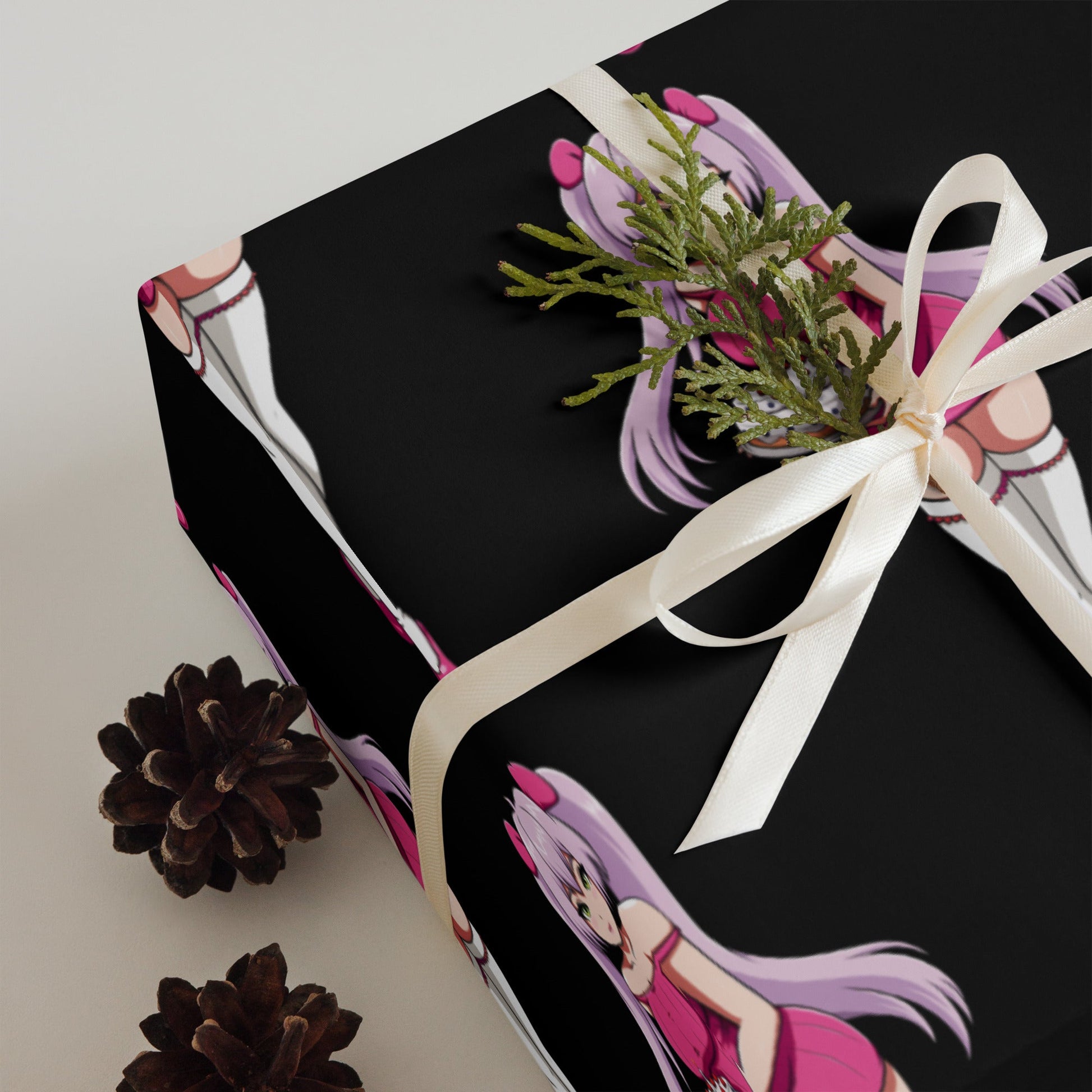 Custom Gifts Premier Wrapping Paper Harajuku Cute Japanese Style Anime Cartoon Girls Gift Wrap Cool Unique Wrapping paper sheets Attire T LLC