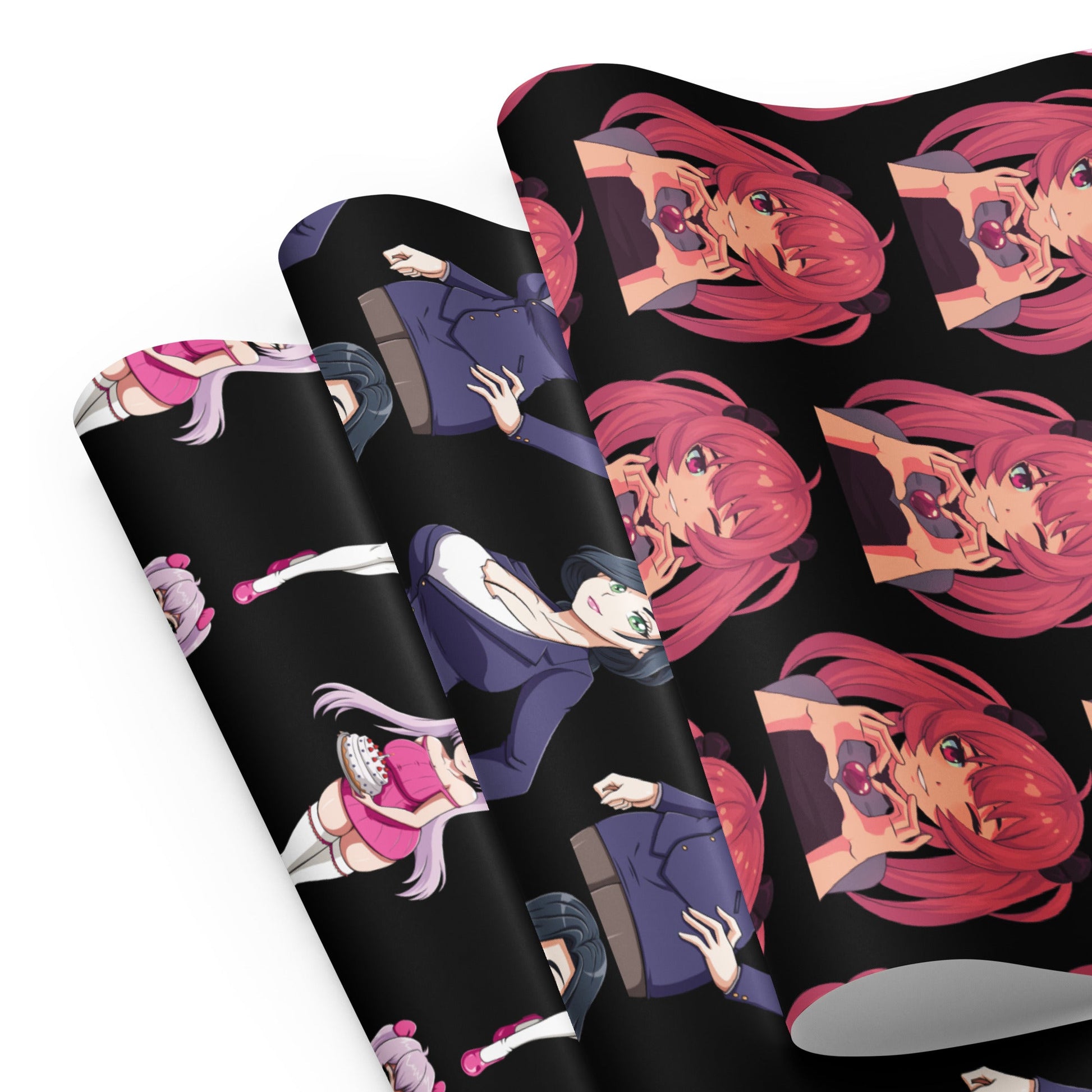 Custom Gifts Premier Wrapping Paper Harajuku Cute Japanese Style Anime Cartoon Girls Gift Wrap Cool Unique Wrapping paper sheets Attire T LLC