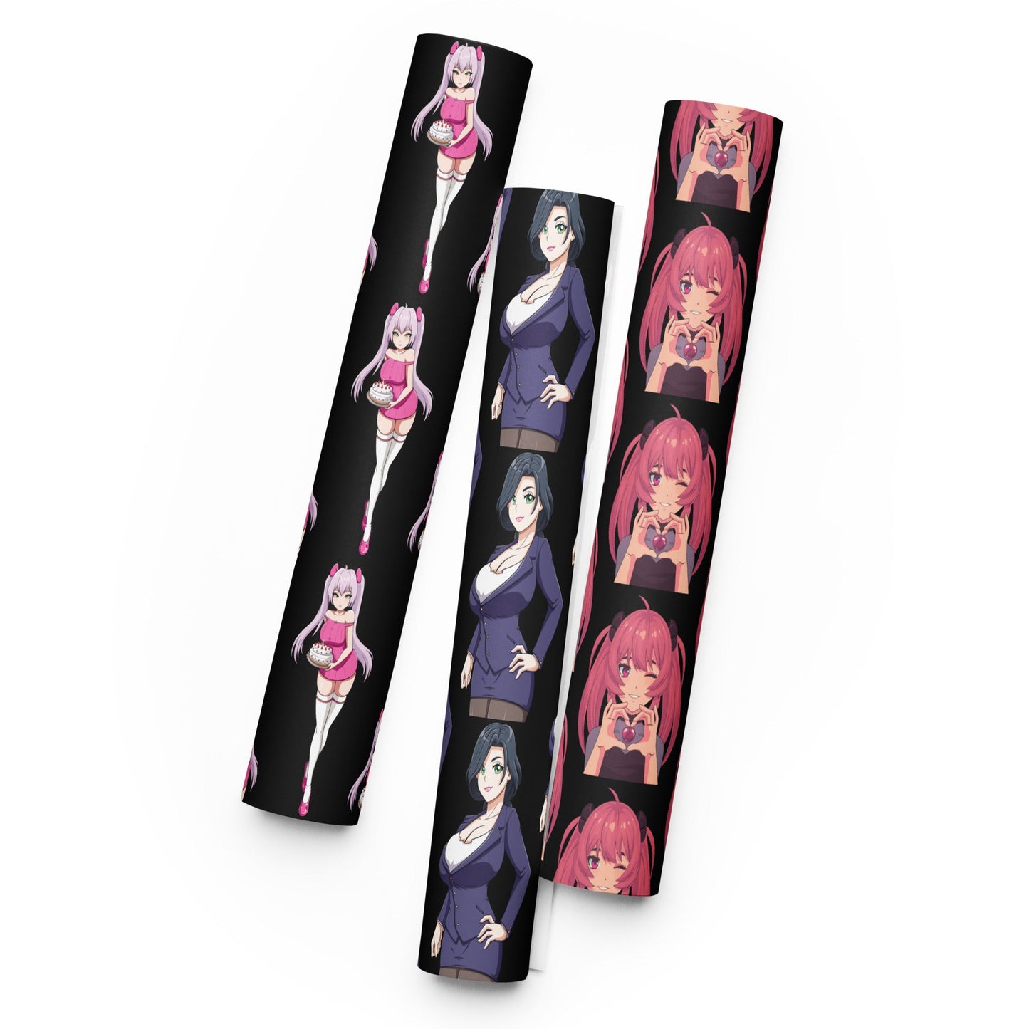 Custom Gifts Premier Wrapping Paper Harajuku Cute Japanese Style Anime Cartoon Girls Gift Wrap Cool Unique Wrapping paper sheets Attire T LLC