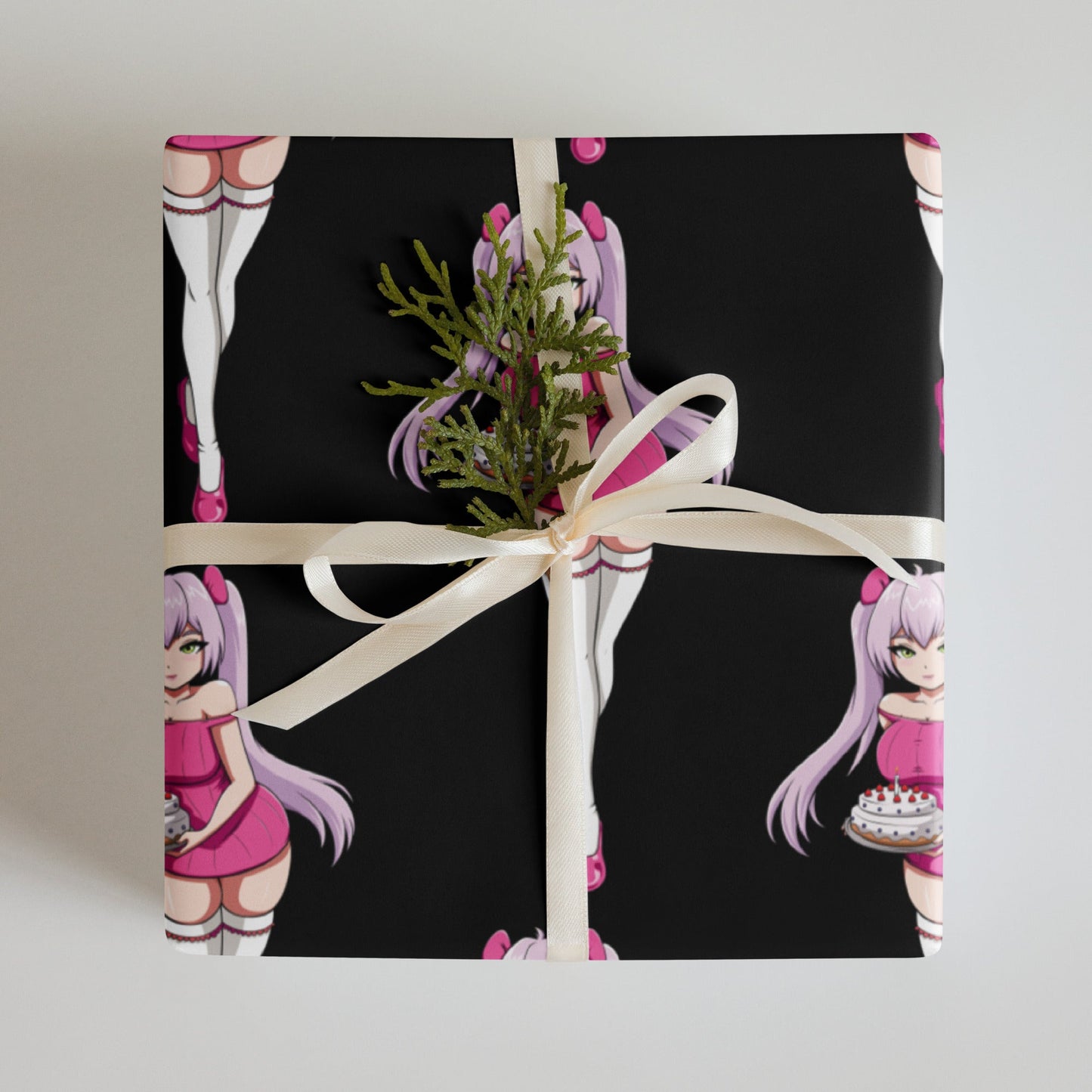 Custom Gifts Premier Wrapping Paper Harajuku Cute Japanese Style Anime Cartoon Girls Gift Wrap Cool Unique Wrapping paper sheets Attire T LLC