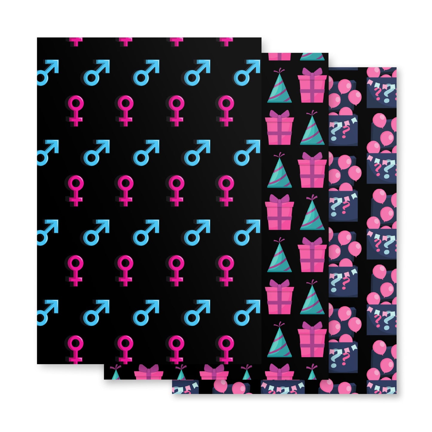 Baby Reveal Baby Shower Party Theme Gift wrap Luxury Premium Wrapping paper sheets Attire T LLC