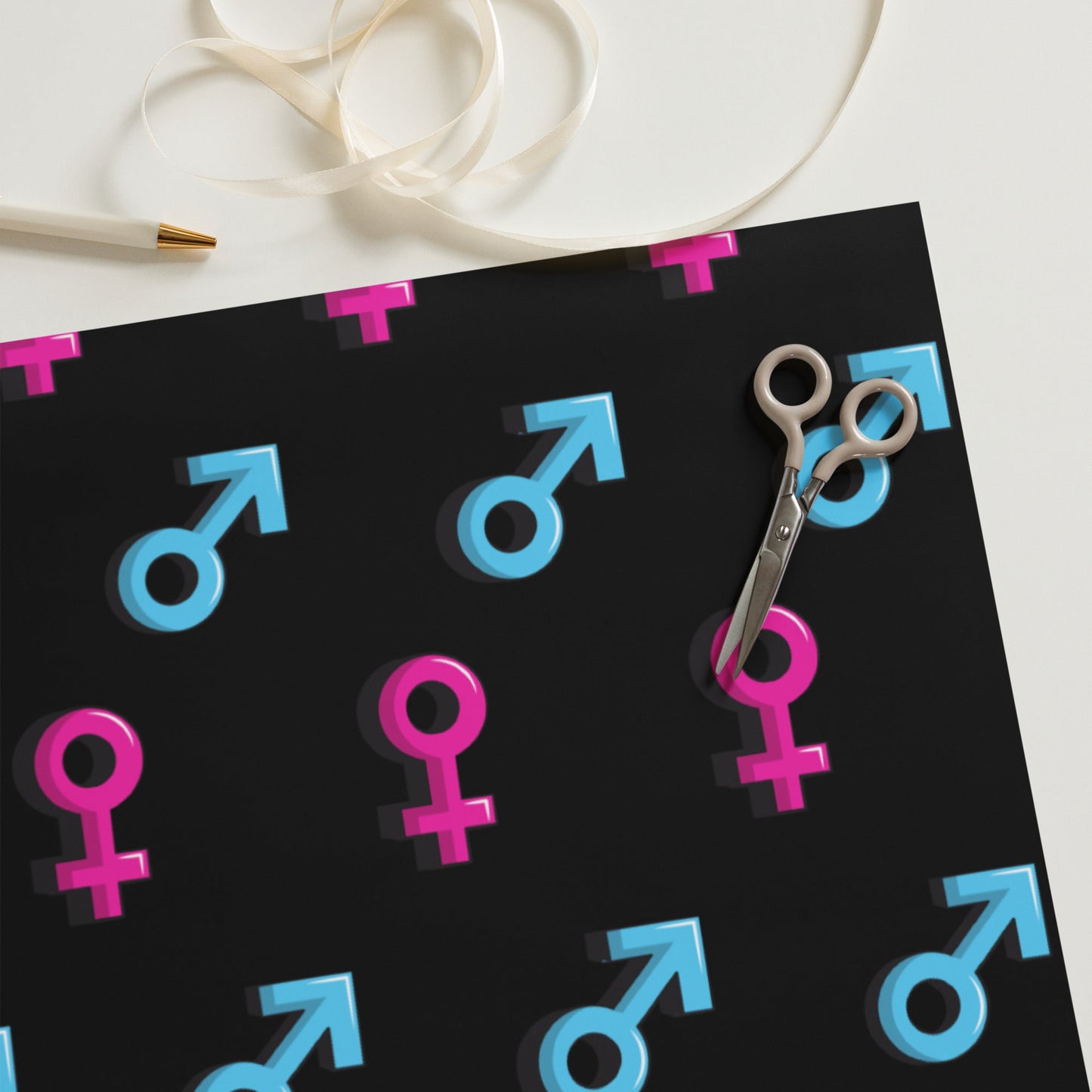 Baby Reveal Baby Shower Party Theme Gift wrap Luxury Premium Wrapping paper sheets Attire T LLC