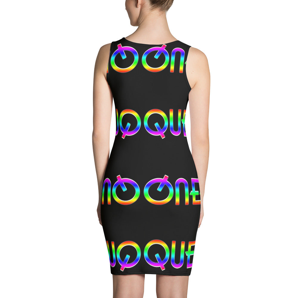 Queer Rainbow Bodycon Bandage Dress - Attire T LLC