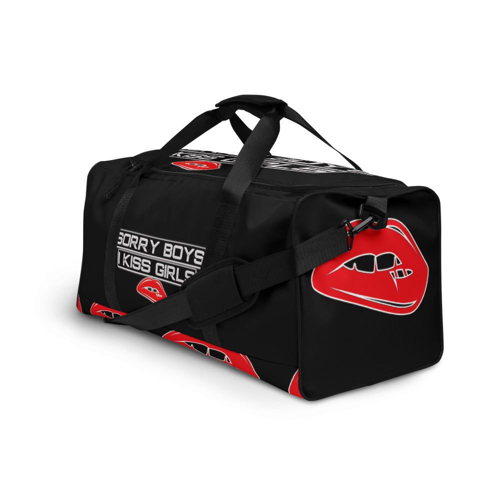 Sorry Boys I Kiss Girls Custom Duffle bag - Attire T LLC