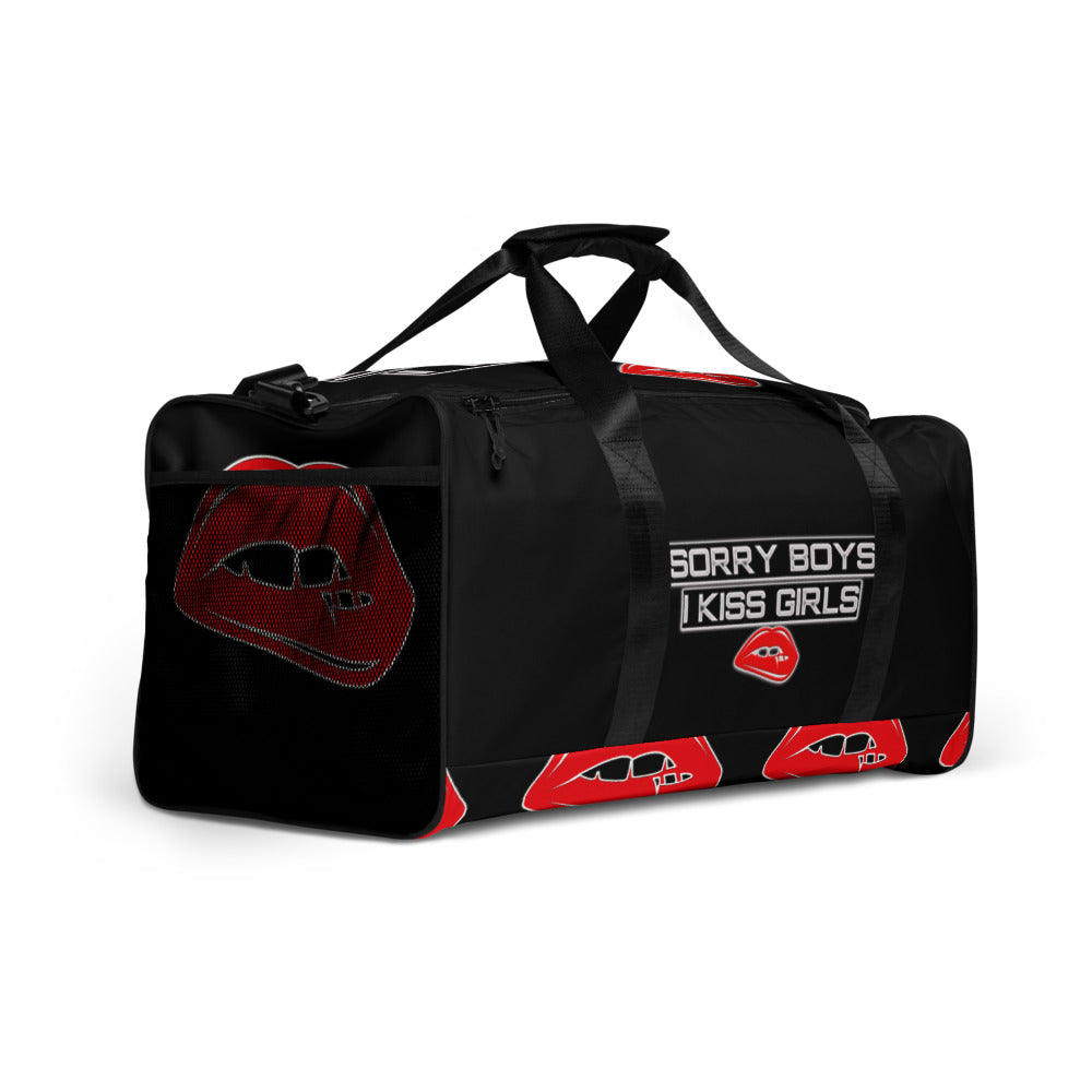 Sorry Boys I Kiss Girls Custom Duffle bag - Attire T LLC