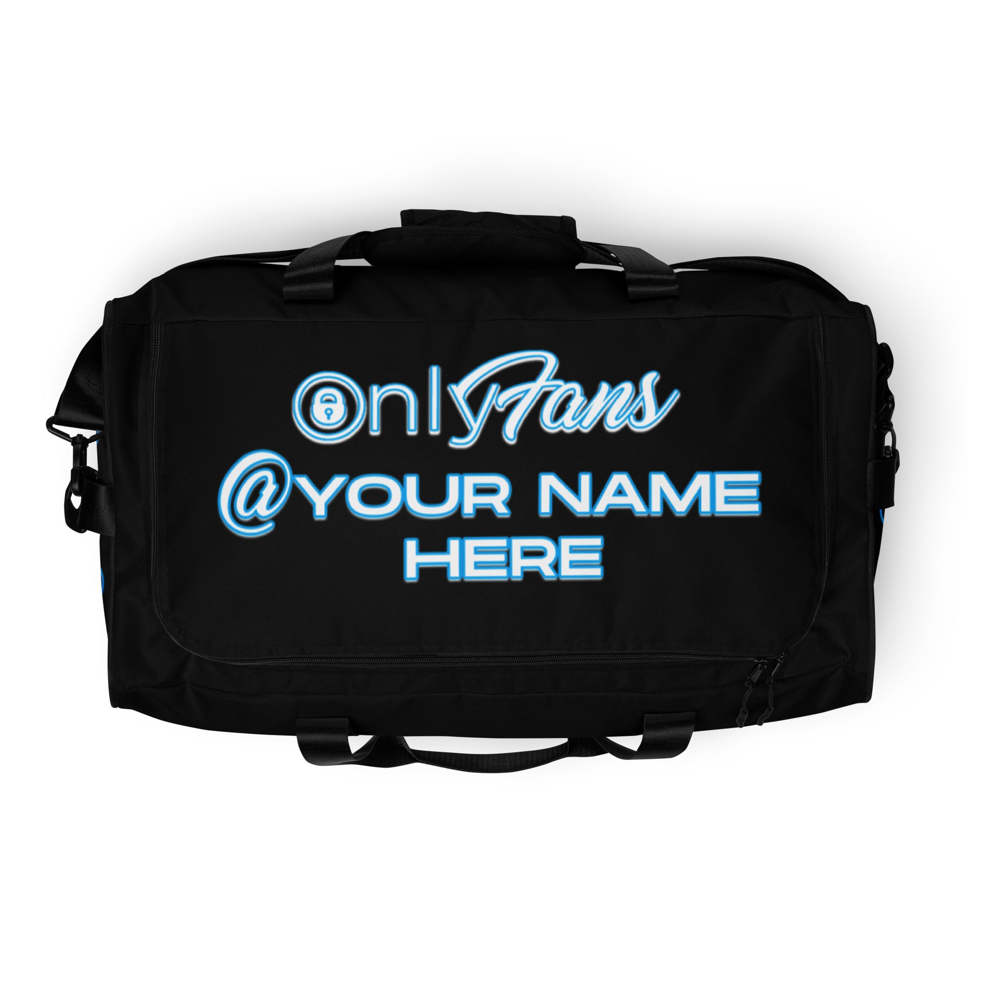 Personalized Custom OnlyFans Duffle bag ( UNISEX ) (Black) - Attire T LLC