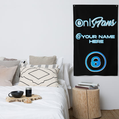 OnlyFans Personalized Handle Flag by ATTIRET