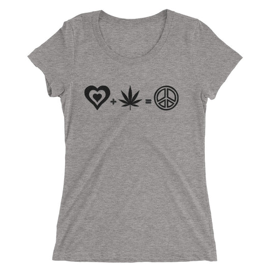 Love + Herb = Peace short sleeve t-shirt - Attire T