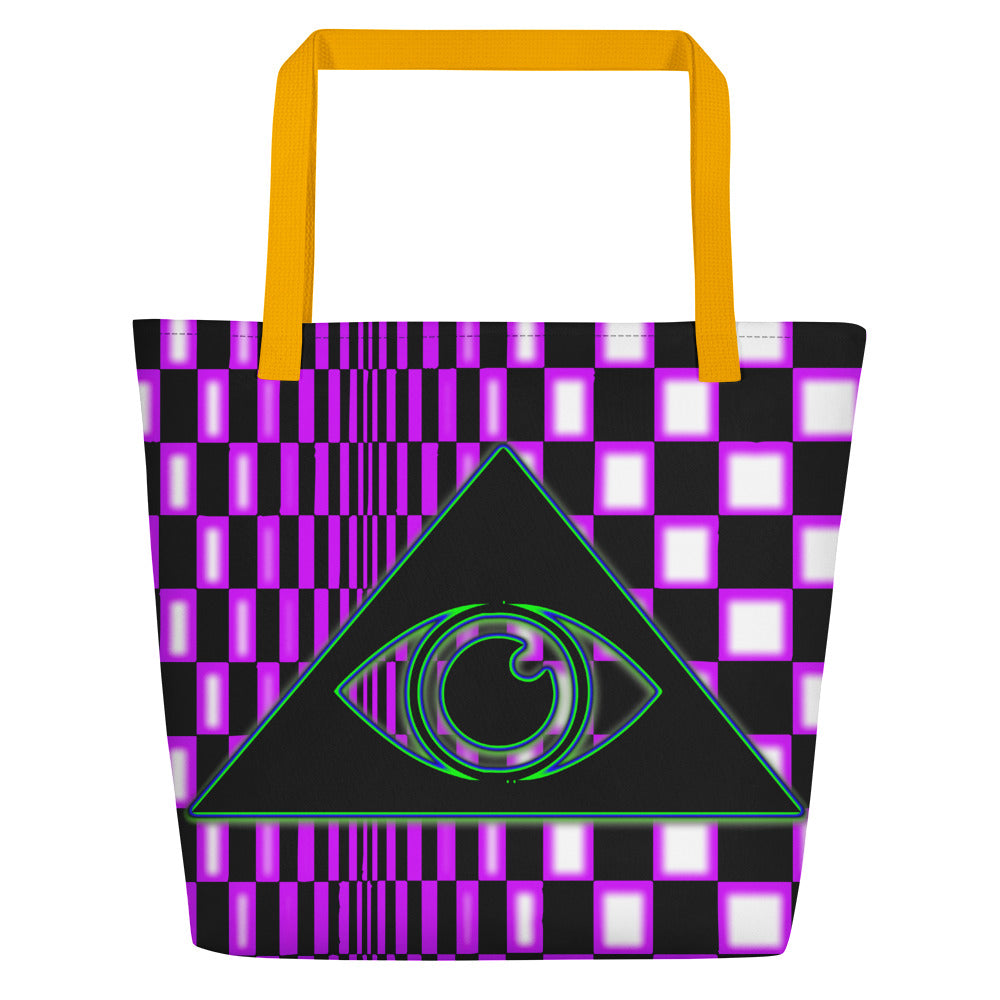 The Illuminated One Purple Beach Bag - Attire T