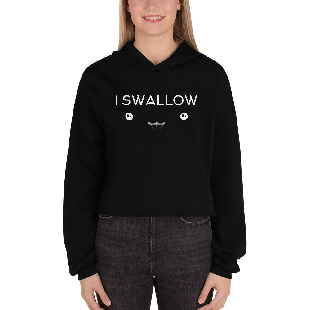 I Swallow Crop Hoodie - Attire T
