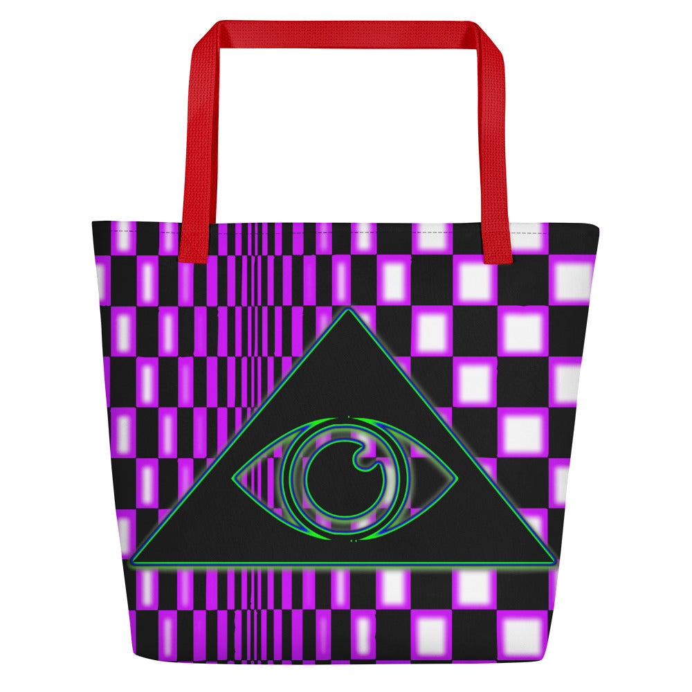 The Illuminated One Purple Beach Bag - Attire T