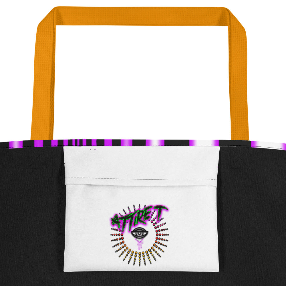 The Illuminated One Purple Beach Bag - Attire T