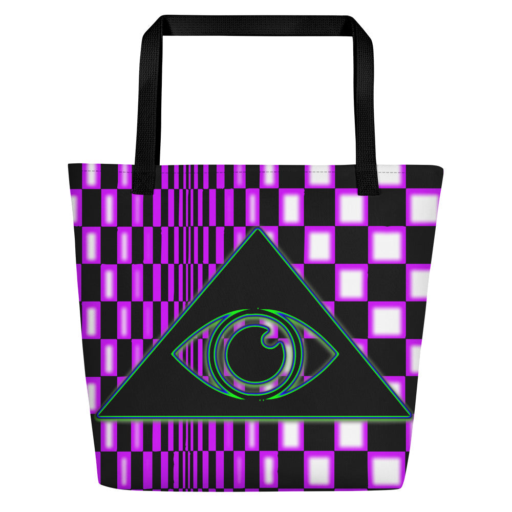 The Illuminated One Purple Beach Bag - Attire T