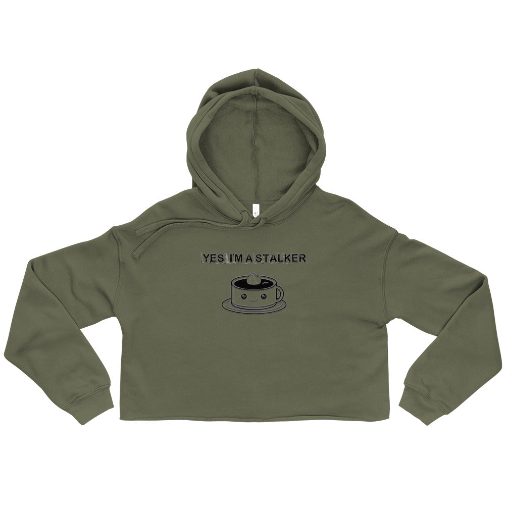 Yes, I'm A Stalker Crop Hoodie - Attire T