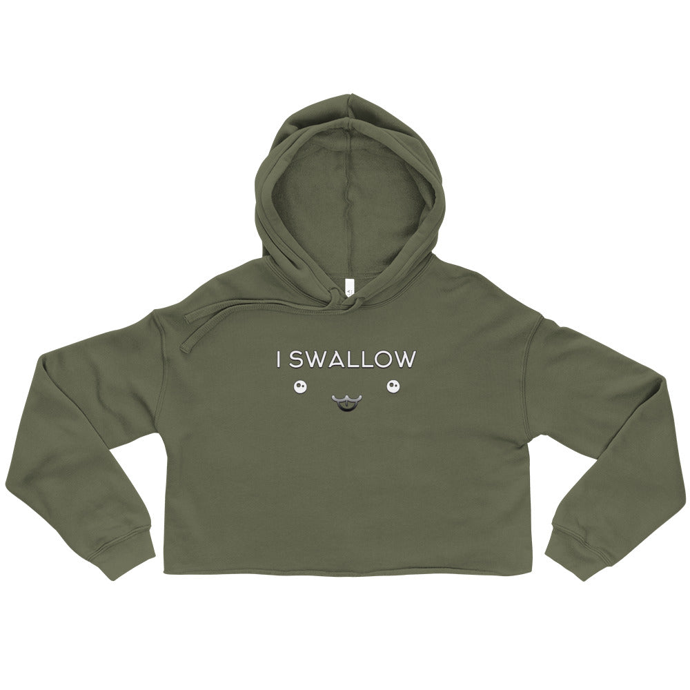 I Swallow Crop Hoodie - Attire T