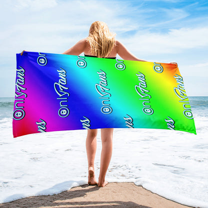 OnlyFans Rainbow Pride Beach Towel by ATTIRET