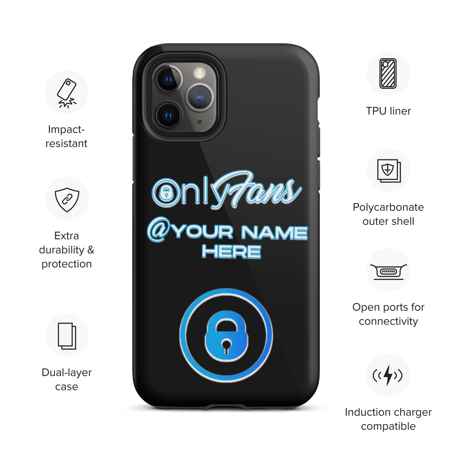 Personalized Custom ONLYFANS Tough iPhone case - Attire T LLC
