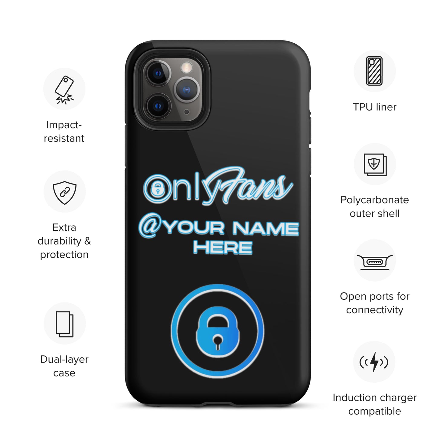 Personalized Custom ONLYFANS Tough iPhone case - Attire T LLC