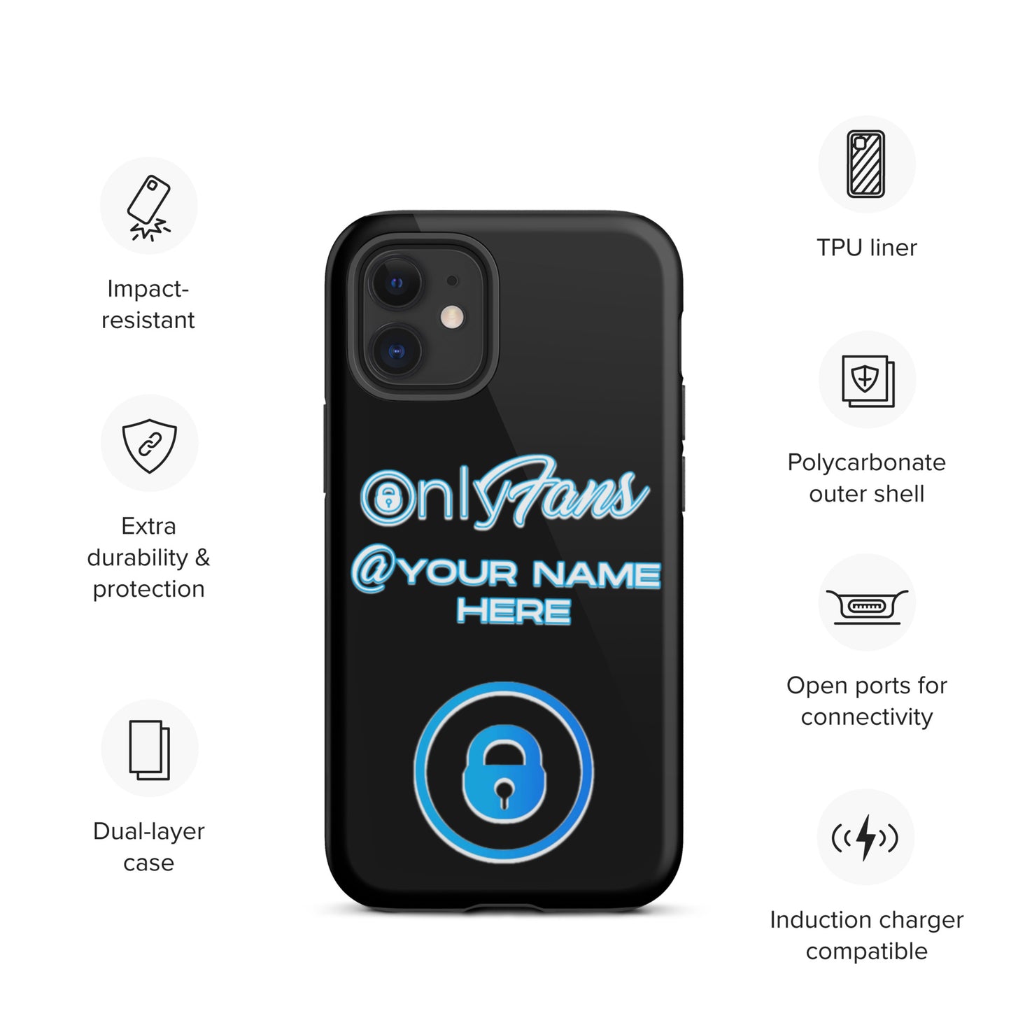 Personalized Custom ONLYFANS Tough iPhone case - Attire T LLC