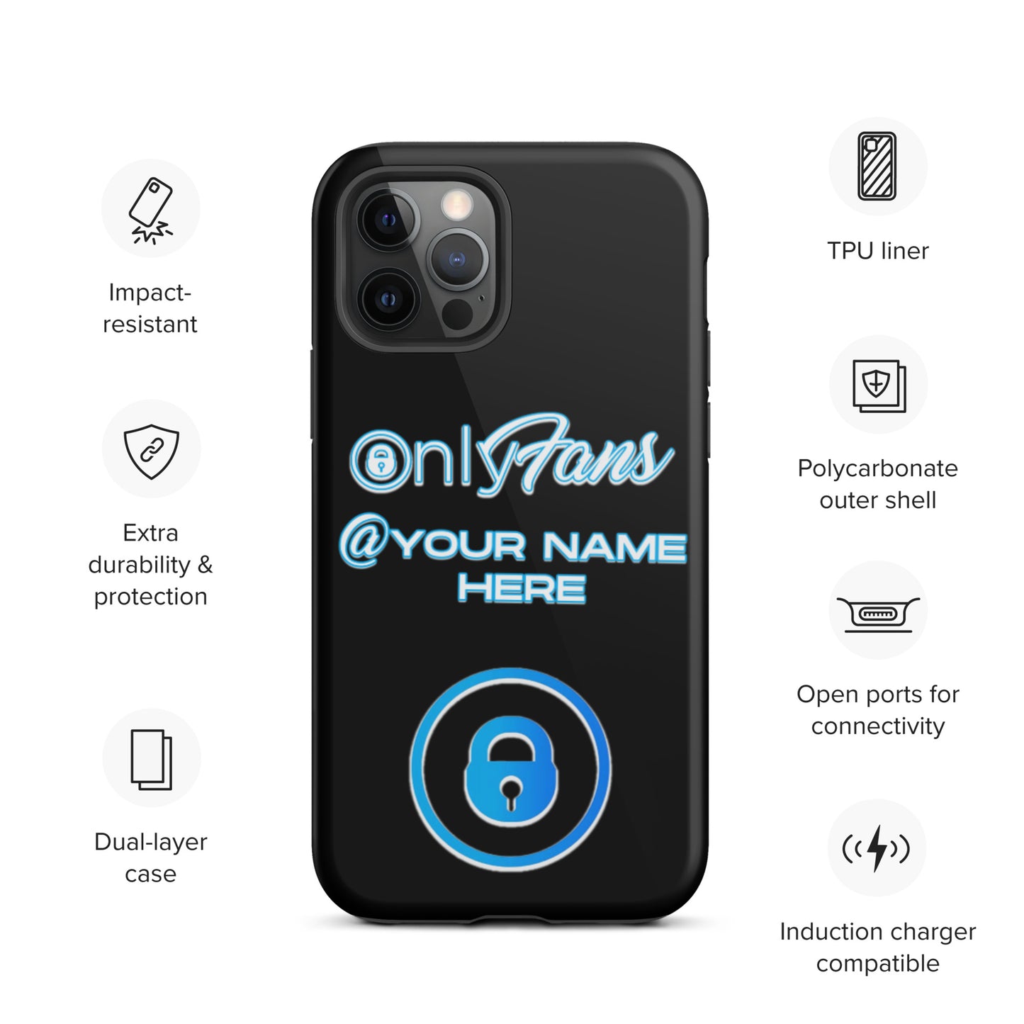 Personalized Custom ONLYFANS Tough iPhone case - Attire T LLC